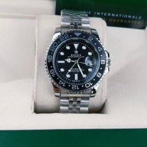 Rolex Silver and Black GMT-Master II